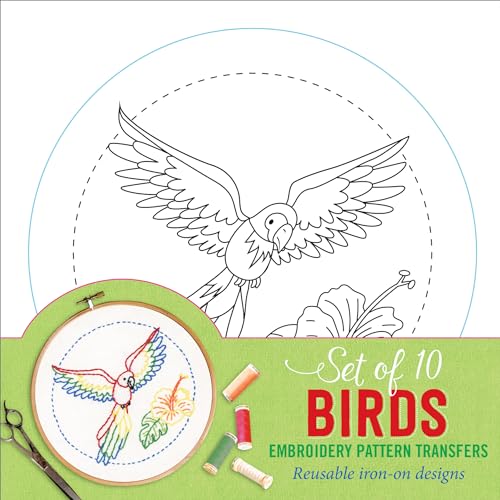 Birds Embroidery Pattern Transfers von Peter Pauper Pr